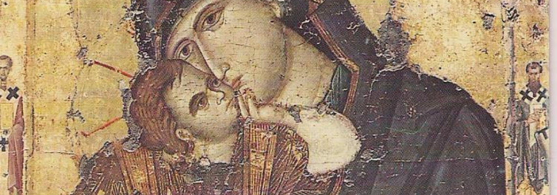 Η Θαυματουργή εικόνα της Παναγίας της Γλυκοφιλούσης της Ιεράς Μονής Φιλοθέου